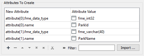 Constructing a schema feature
