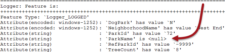 Null value in the Translation Log