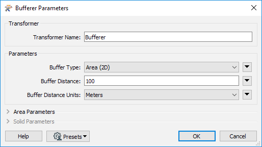Bufferer parameters
