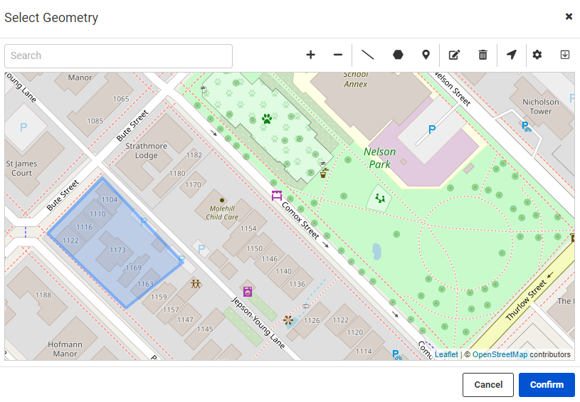 Select Geometry parameter