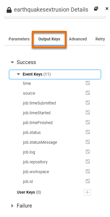 Using Output Keys