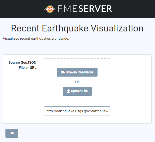 Recent Earthquake Visualization Server App