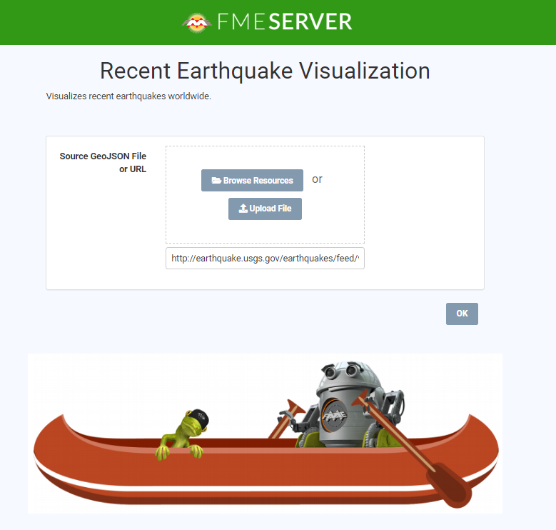 Final Server App page