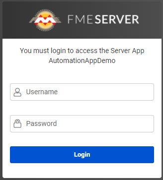 Logging in is required to access the Automation App