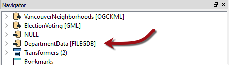New FILEGDB Writer in the Navigator