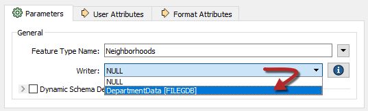 Moving a feature type from the NULL writer to the FILEGDB writer