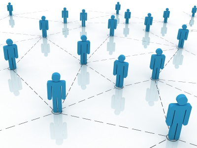 Image of interconnected individuals