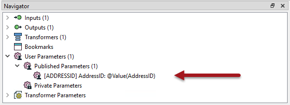 Creating a user parameter for each attribute