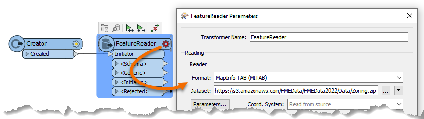 Configuring FeatureReader