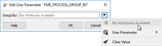 FME_PROCESS_GROUP_BY cannot be set to an attribute