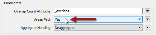 Areas First parameter