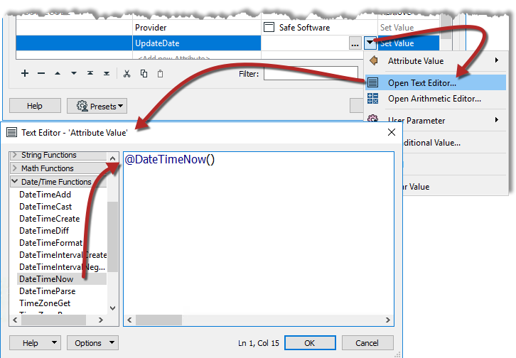 Using the TextEditor