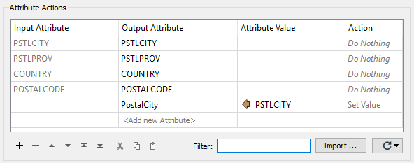 AttributeManager parameters