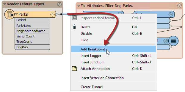 Adding a Breakpoint