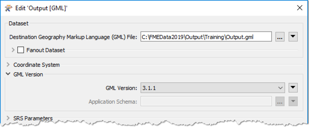 Setting GML writer parameters