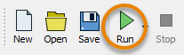 Run button