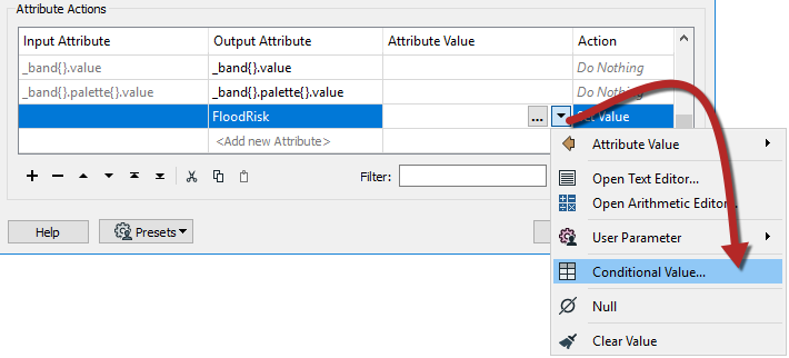 Selecting Conditional Value...