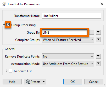 Group By LINE