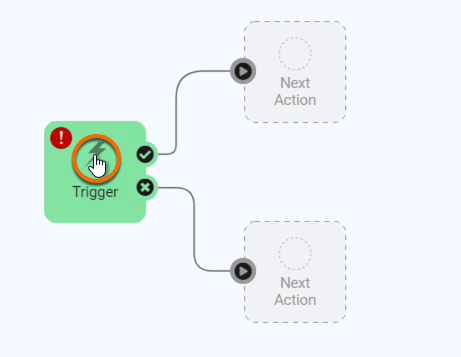 Selecting a Trigger to edit