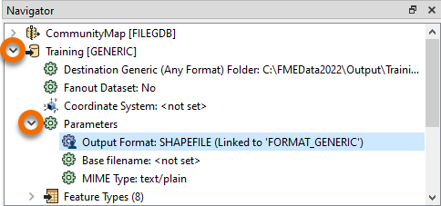 Output Format parameter
