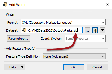 Setting a path with a zip ending