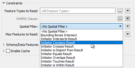 Spatial Filter with FeatureReader