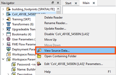 View Source Data