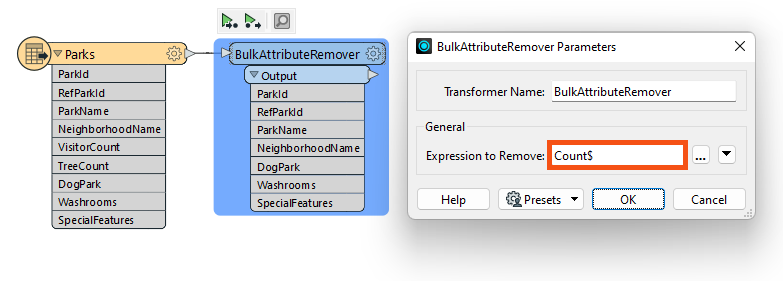 Using the BulkAttributeRemover