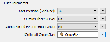 Setting SpatialSorter parameters