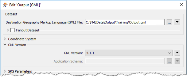 Setting GML writer parameters