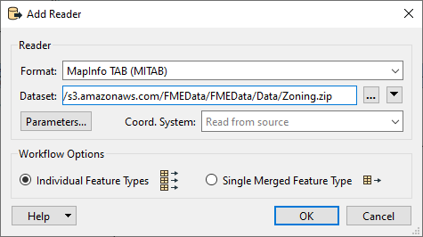 Configured Add Reader dialog