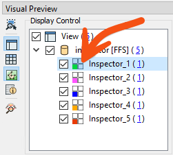 Setting color in Visual Preview Display Control