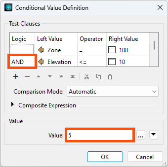 Defining Logic and setting the Attribute Value