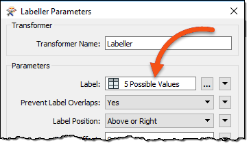 Using conditional values for an FME parameter