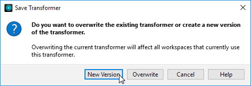 Save Transformer prompt