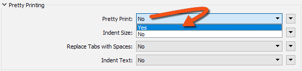 Changing a writer parameter value