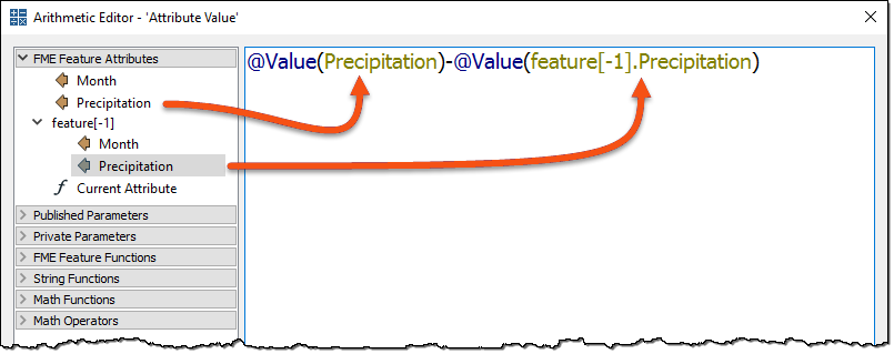 Constructing the attribute value