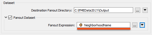 Setting a Fanout Expression with an attribute