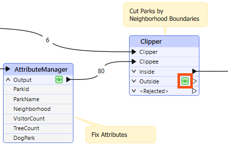 Using feature caching to find output