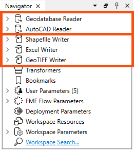 Viewing multiple readers and writers in the Navigator