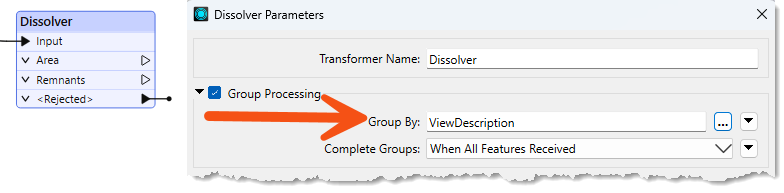 Setting a Group By parameter