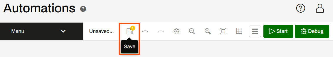 Save button