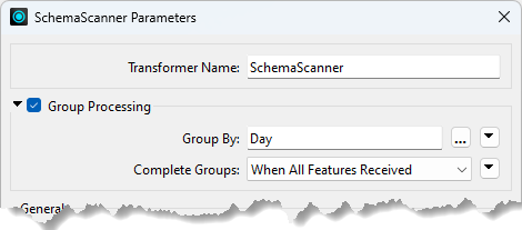 SchemaScanner with a Group By on Day