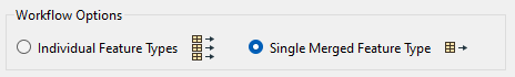 Single Merged Feature Type option