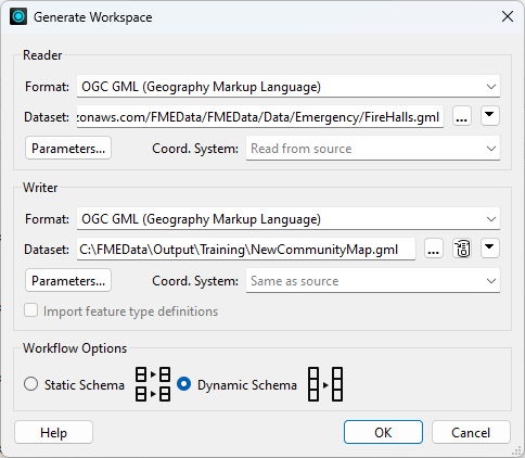 Generating a dynamic workspace