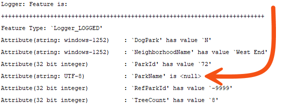 Null value in the Translation Log