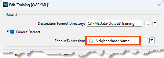 Setting a Fanout Expression with an attribute
