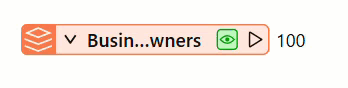 Double-clicking to expand a feature type