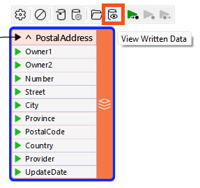 View Written Data button