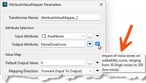 Viewing parameter annotation